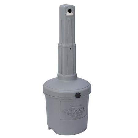 Global Industrial Gray Outdoor Ashtray, 5 Gallon 245133GY